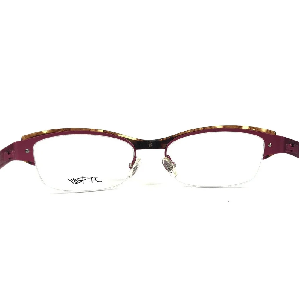 J.F. Rey Eyeglasses Frame JF2551 8590 Matte Purple Tortoise Half Rim 52-18-134